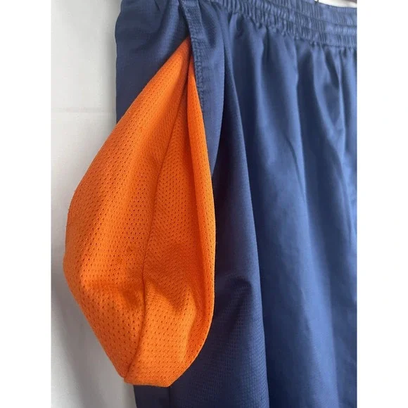 Vtg Y2K Starter Navy Track Pants Orange Mesh Lined Streetwear Mens XL 42W 29.5L - Picture 13 of 16